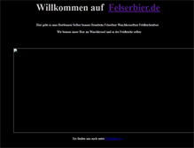 Tablet Screenshot of felserbier.de